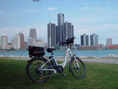 Postcard worthy shot overlooking Detroit Michigan
