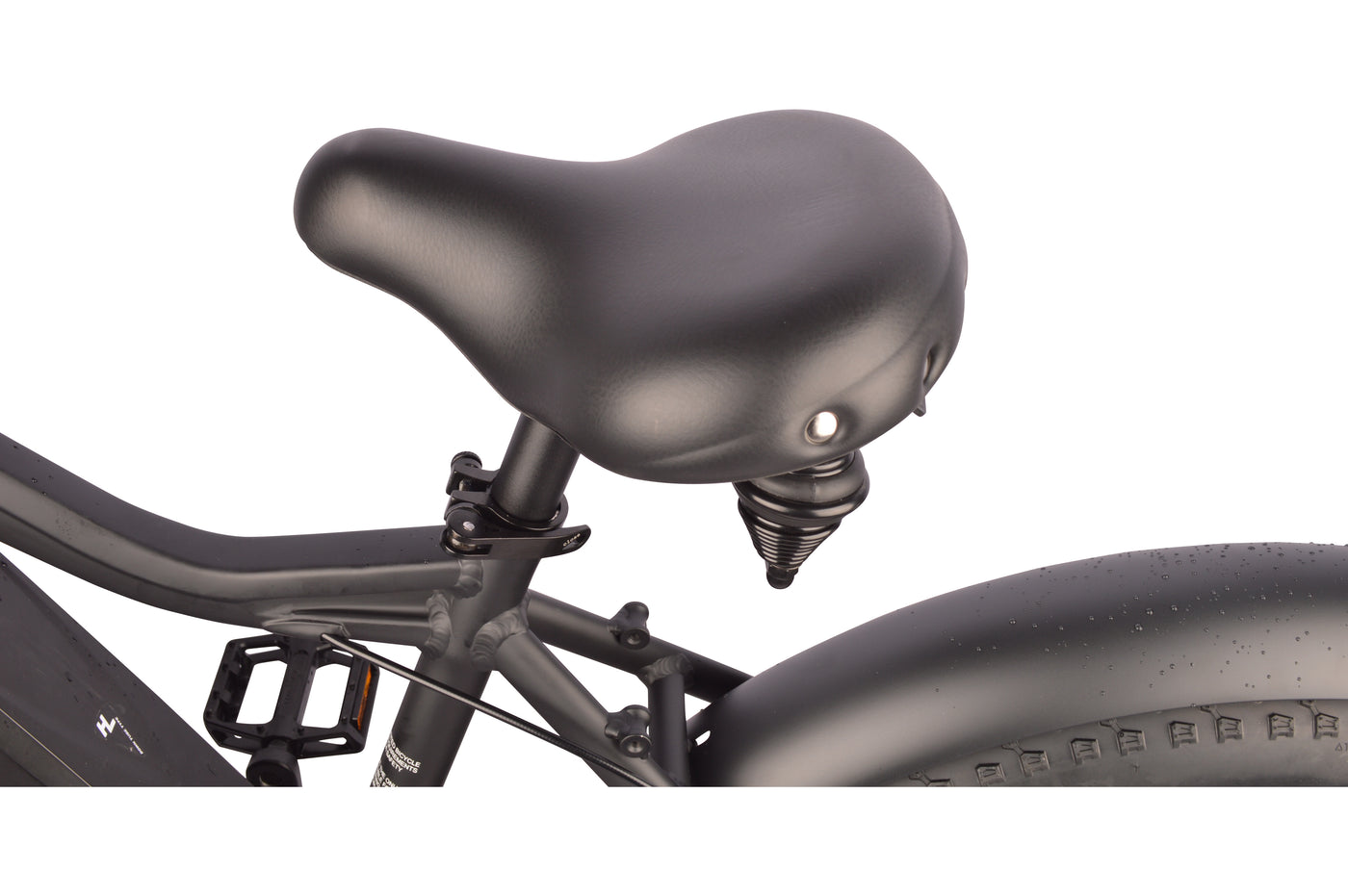 DJ Fat Bike has a quick release shock absorbing adjustable seat