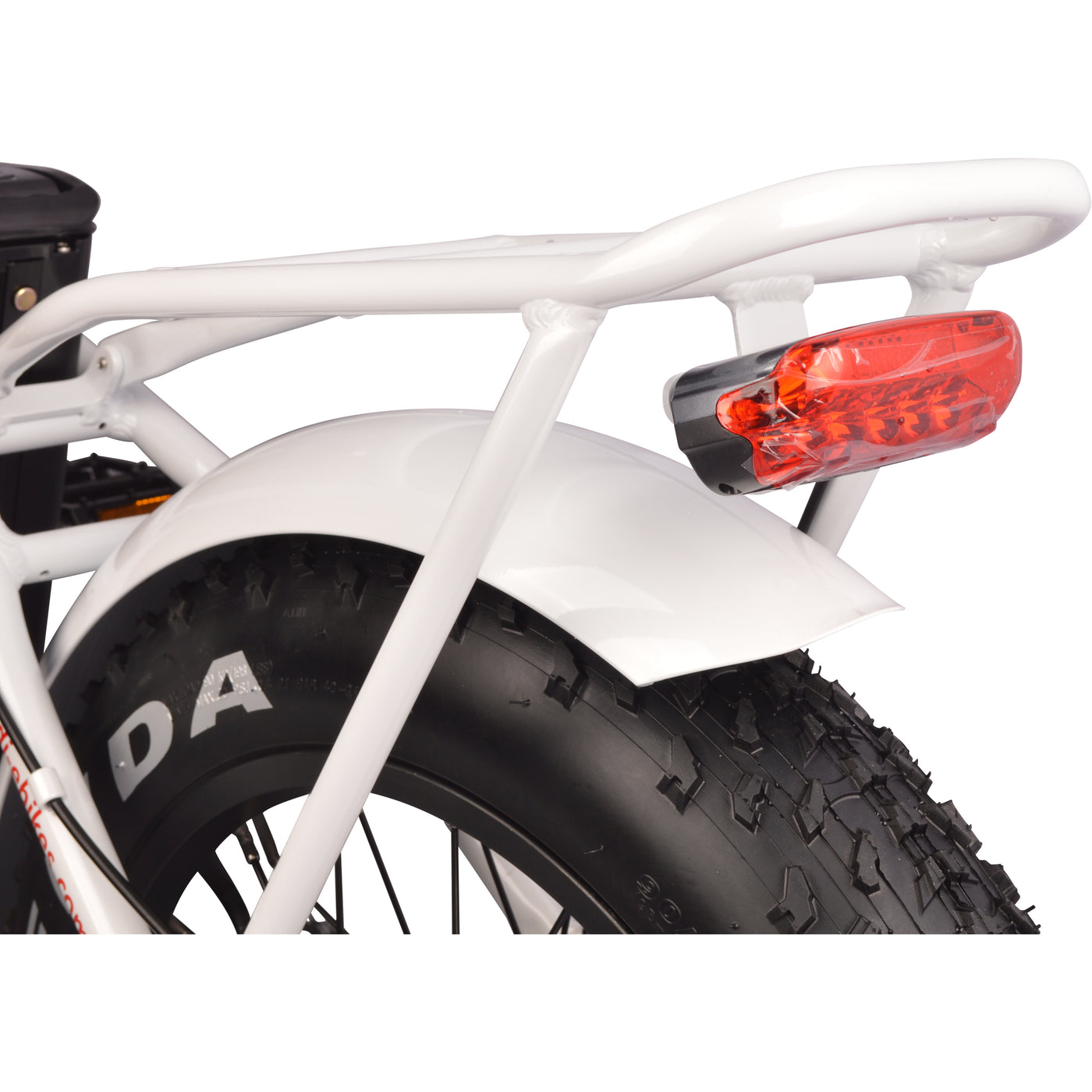 DJ Folding Bike Step Thru includes a rear rack with integrated tail light