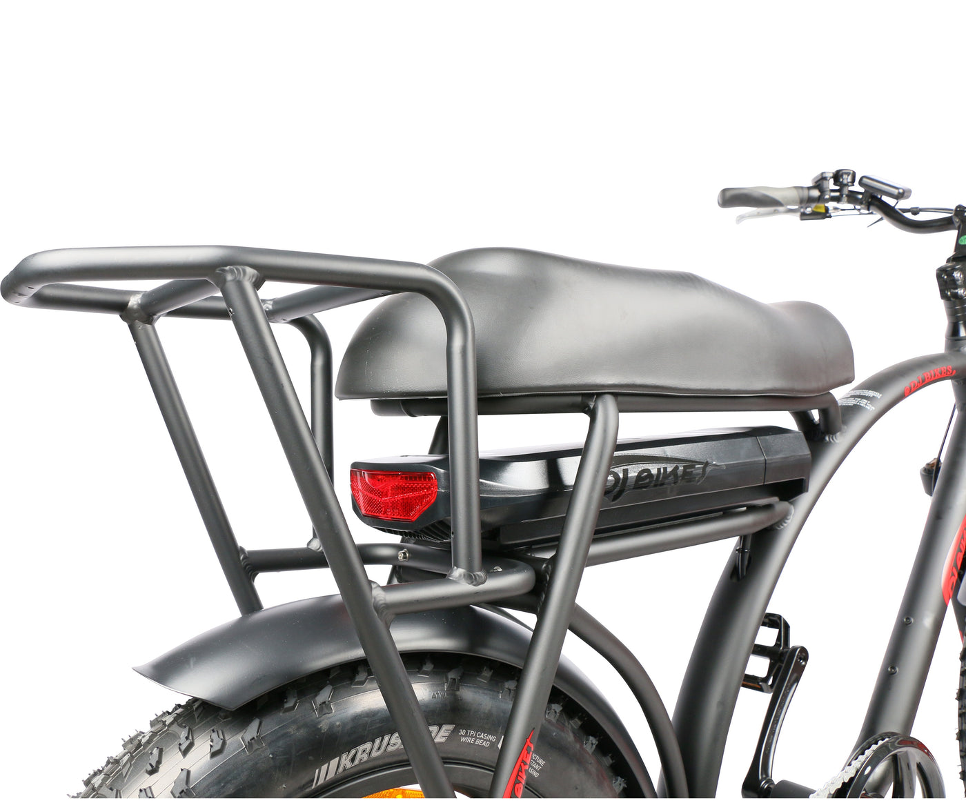 Redesigned DJ Super Bike from DJ Bikes now sports a rear rack for gear