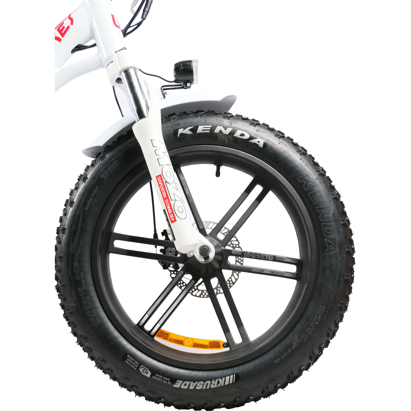 DJ Super Bike Step Thru with 20” fat tires, cast alloy wheels and adjustable fork