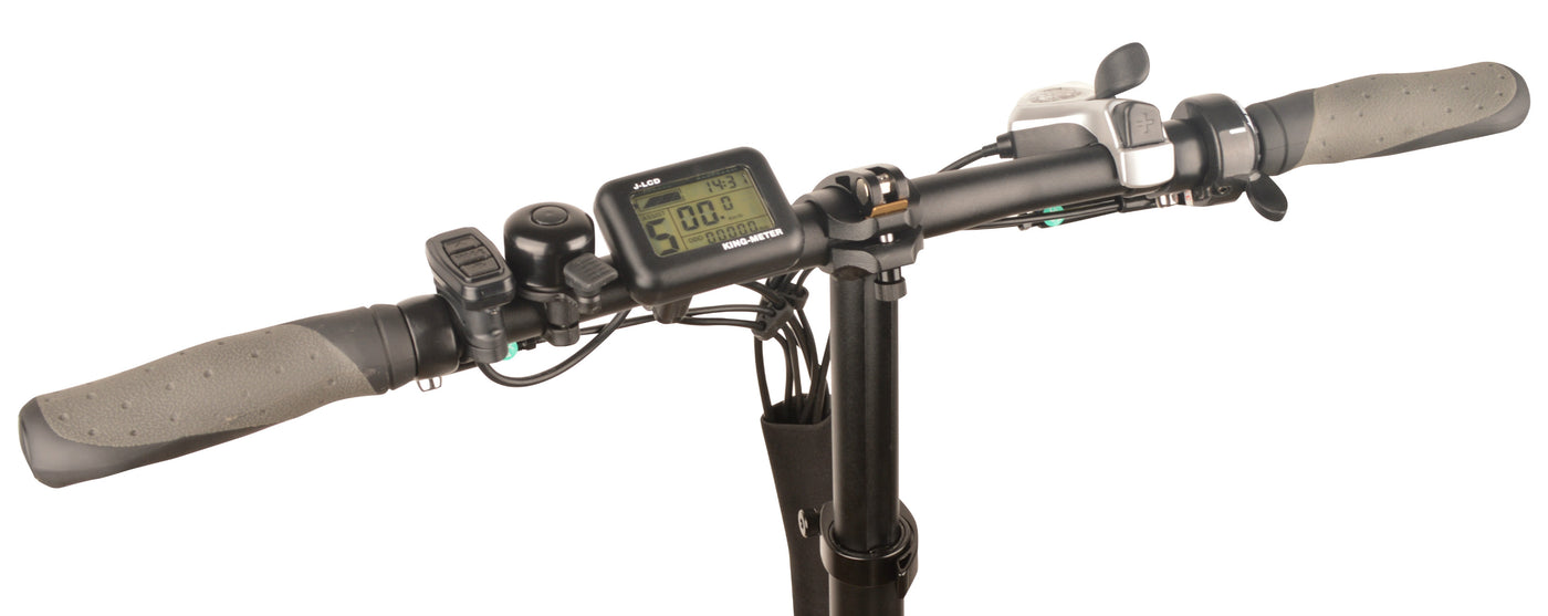 DJ Folding Bike, fat tire folding ebike with 5-level pedal assist & thumb throttle
